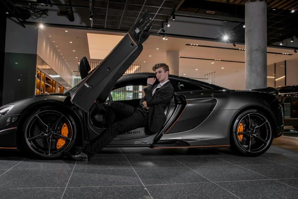 male Celebrity building wealth tree representing generational wealth